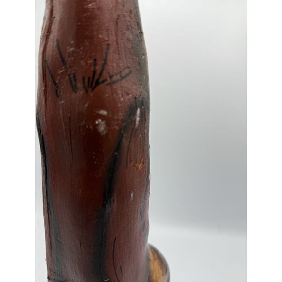 “Hand Carved Folk Art Santa Signed Ellwanger 1990 – Rustic Christmas Decor” - Picture 8 of 12